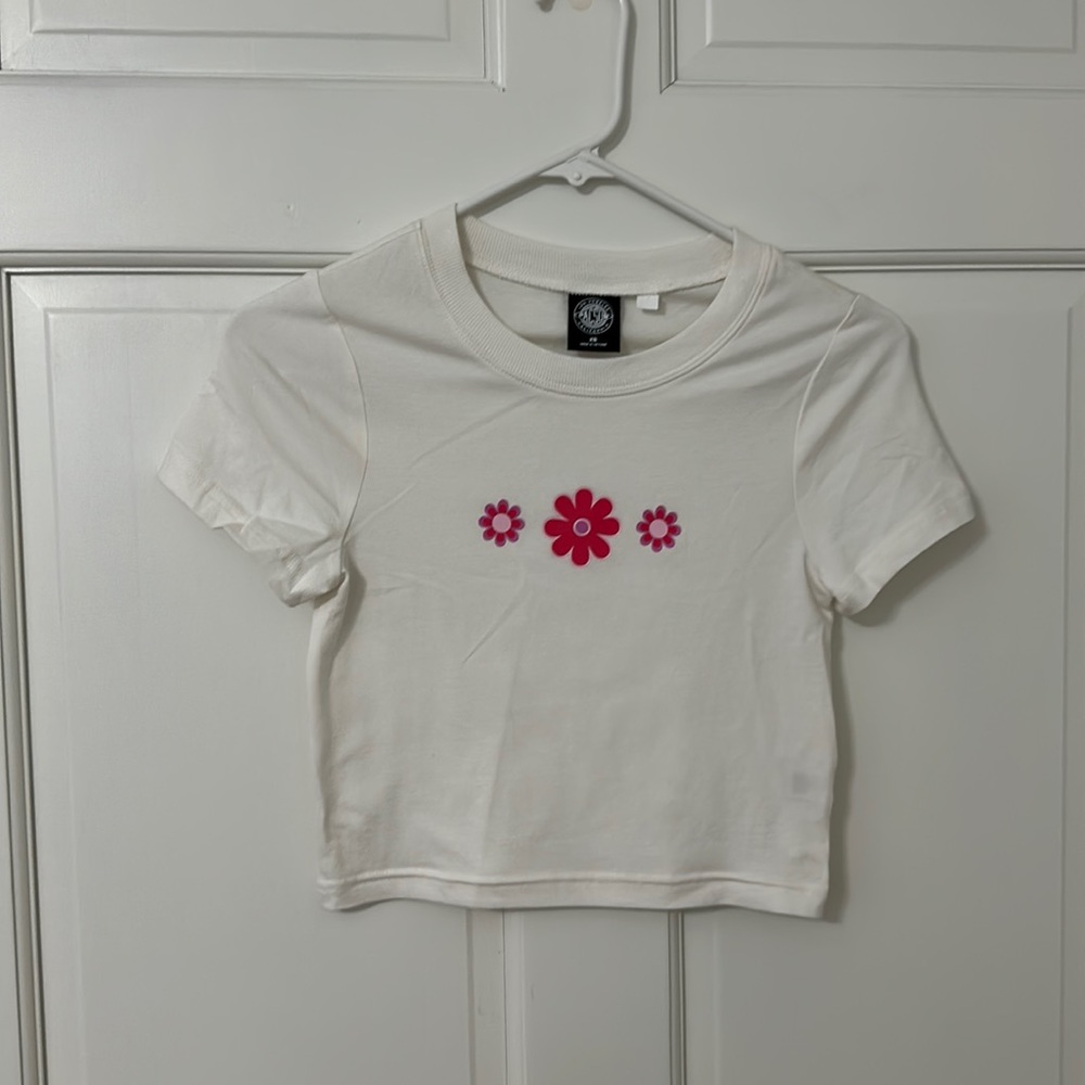 PacSun white baby tee XS